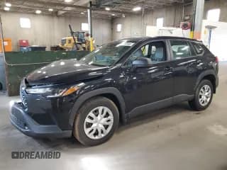 ✅ 2023 Toyota Corolla Cross L • VIN: 7MUAAABG7PV055849 • Lot: 87197595. Listed on Copart with 19,533 mi. Free auction sales archive from the USA and detailed vehicle history report at DreamBid. Image 1.