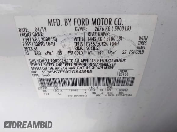 ✅ 2013 Ford Explorer Limited • VIN: 1FM5K7F99DGA43985 • Lot: 41522600. Wystawiony na IAAI z przebiegiem 194 348 mil. Bezpłatny archiwum sprzedaży aukcyjnych z USA i szczegółowy raport historii pojazdu na DreamBid. Zdjęcie 9.