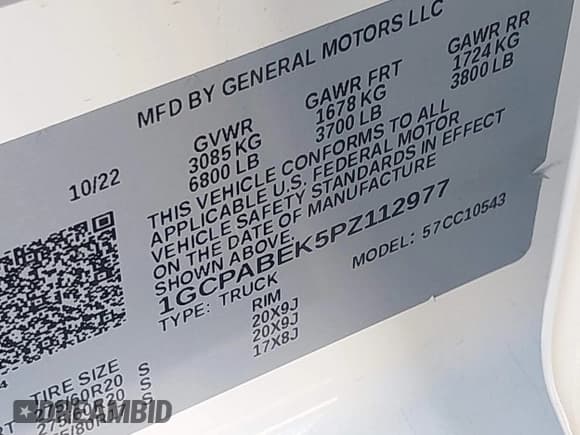 ✅ 2023 Chevrolet Silverado 1500 Custom • VIN: 1GCPABEK5PZ112977 • Лот: 43189294. Опубликован ранее на IAAI с пробегом 71 980 миль. Бесплатный доступ к архиву аукционных продаж из США и подробный отчёт об истории автомобиля на DreamBid. Изображение 9.