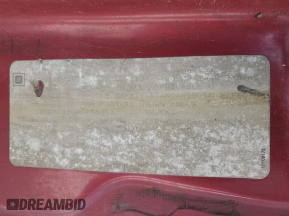 ✅ 1994 Chevrolet S-10 • VIN: 1GCCS14Z0R8185221 • Лот: 53832755. Опубликован ранее на Copart с пробегом 222 200 миль. Бесплатный доступ к архиву аукционных продаж из США и подробный отчёт об истории автомобиля на DreamBid. Изображение 12.