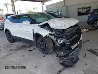 2021 Chevrolet Blazer LT with VIN 3GNKBCRS6MS577873, listed as a IAAI auction lot 43292991 with 84,432 mi miles and . Bid and sale history available at DreamBid. Image 1.