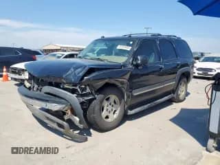 2005 Chevrolet Tahoe LS с VIN 1GNEC13TX5J240903, выставлен на аукционе Copart как лот 80363685 с пробегом Не указан миль и Списание • Salvage title. История ставок и продаж доступна на DreamBid. Изображение 1.