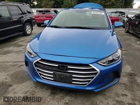 2017 Hyundai Elantra SE with VIN KMHD74LFXHU162142, listed as a Copart auction lot 85402185 with 56,578 mi miles and Salvage title. Bid and sale history available at DreamBid. Image 13.