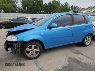 2006 Chevrolet Aveo LT z VIN KL1TG66686B647452, wystawiony jako Copart lot #67110925 z przebiegiem 96 664 mil mil oraz Nie do naprawy • Non repairable. Historia ofert i sprzedaży dostępna na DreamBid. Obrazek 1.