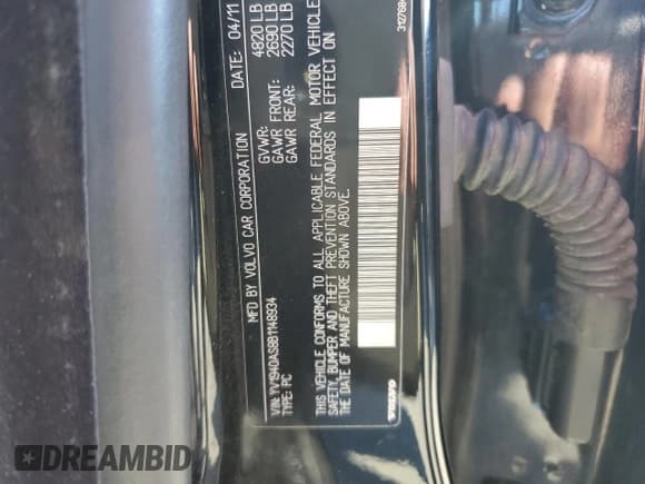 ✅ 2011 Volvo S80 3.2L • VIN: YV1940AS8B1148934 • Лот: 82542235. Опубликован ранее на Copart с пробегом 160 899 миль. Бесплатный доступ к архиву аукционных продаж из США и подробный отчёт об истории автомобиля на DreamBid. Изображение 12.