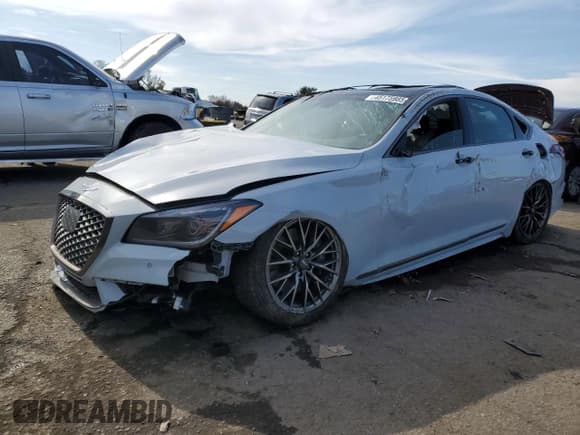 ✅ 2020 Genesis G80 Sport • VIN: KMTFN4JB8LU329692 • Lot: 45175985. Listed on Copart with 32,410 mi. Free auction sales archive from the USA and detailed vehicle history report at DreamBid. Image 1.
