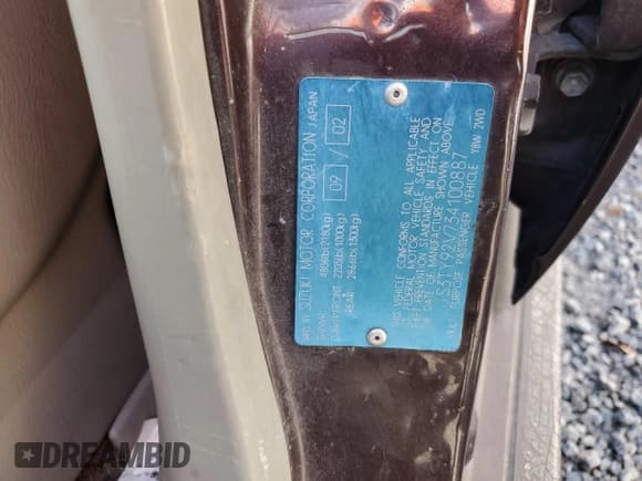 ✅ 2003 Suzuki XL7 Touring • VIN: JS3TY92V734100887 • Лот: 80594514. Опубликован ранее на Copart с пробегом Не указан. Бесплатный доступ к архиву аукционных продаж из США и подробный отчёт об истории автомобиля на DreamBid. Изображение 14.