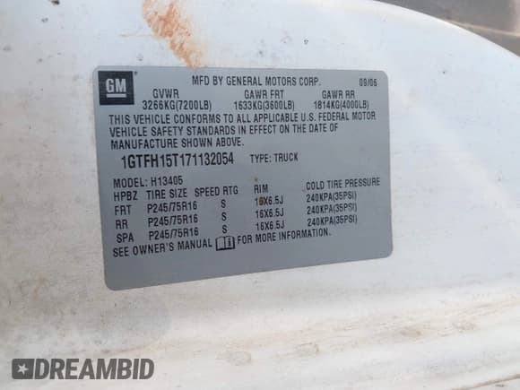 ✅ 2007 GMC Savana • VIN: 1GTFH15T171132054 • Lot: 42422081. Listed on IAAI with 366,438 mi. Free auction sales archive from the USA and detailed vehicle history report at DreamBid. Image 9.