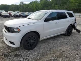 2020 Dodge Durango GT Plus with VIN 1C4RDHDG7LC154922, listed as a Copart auction lot 55901355 with 106,425 mi miles and Salvage title. Bid and sale history available at DreamBid. Image 1.