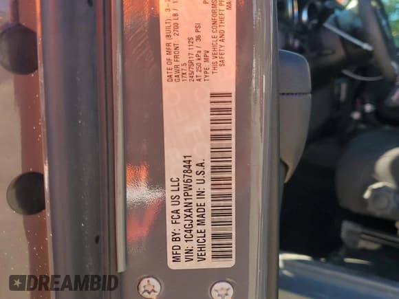 ✅ 2023 Jeep Wrangler Sport S • VIN: 1C4GJXAN1PW678441 • Lot: 70712135. Listed on Copart with 18,085 mi. Free auction sales archive from the USA and detailed vehicle history report at DreamBid. Image 12.