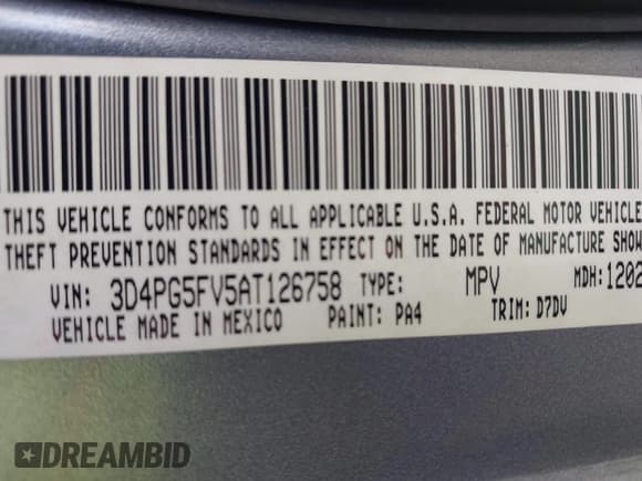 ✅ 2010 Dodge Journey SXT • VIN: 3D4PG5FV5AT126758 • Lot: 43503838. Wystawiony na IAAI z przebiegiem 118 765 mil. Bezpłatny archiwum sprzedaży aukcyjnych z USA i szczegółowy raport historii pojazdu na DreamBid. Zdjęcie 9.