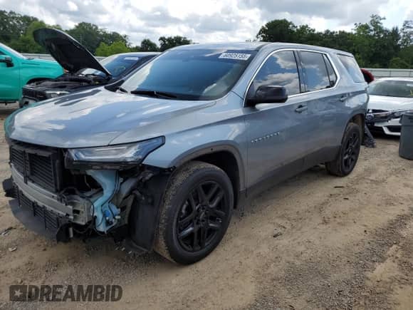 2023 Chevrolet Traverse LS с VIN 1GNERFKW3PJ305830, выставлен на аукционе Copart как лот 60925155 с пробегом 44 046 миль миль и Списание • Salvage title. История ставок и продаж доступна на DreamBid. Изображение 1.