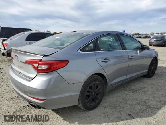 2015 Hyundai Sonata SE with VIN 5NPE24AF9FH011455, listed as a Copart auction lot 91481645 with 142,675 mi miles and Clean title. Bid and sale history available at DreamBid. Image 3.