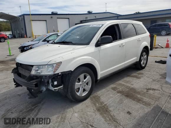 2013 Dodge Journey American Value with VIN 3C4PDCAB0DT575812, listed as a Copart auction lot 86771425 with 113,450 mi miles and Salvage title. Bid and sale history available at DreamBid. Image 1.