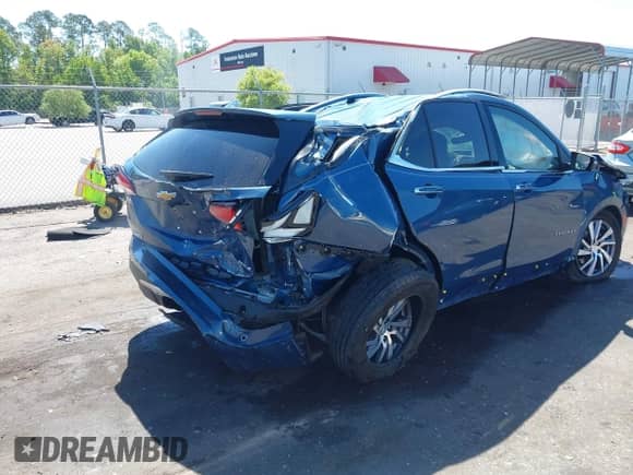 2024 Chevrolet Equinox Premier with VIN 3GNAXNEGXRL340850, listed as a IAAI auction lot 42049045 with 13,969 mi miles and . Bid and sale history available at DreamBid. Image 4.