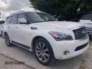 ✅ 2014 Infiniti QX80 • VIN: JN8AZ2NFXE9555533 • Lot: 43104166. Listed on IAAI with 141,533 mi. Free auction sales archive from the USA and detailed vehicle history report at DreamBid. Image 1.