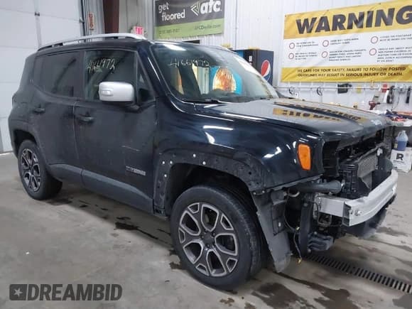 ✅ 2017 Jeep Renegade Limited • VIN: ZACCJBDB4HPG64163 • Лот: 41661972. Опубликован ранее на IAAI с пробегом 68 335 миль. Бесплатный доступ к архиву аукционных продаж из США и подробный отчёт об истории автомобиля на DreamBid. Изображение 1.