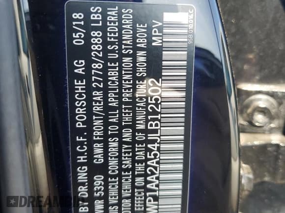 ✅ 2018 Porsche Macan • VIN: WP1AA2A54JLB12502 • Lot: 81125865. Wystawiony na Copart z przebiegiem 61 701 mil. Bezpłatny archiwum sprzedaży aukcyjnych z USA i szczegółowy raport historii pojazdu na DreamBid. Zdjęcie 12.