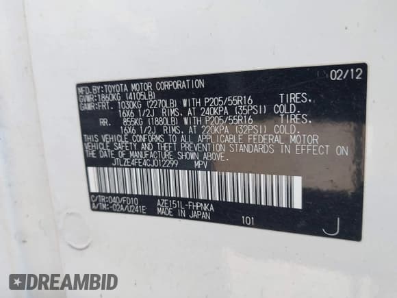 ✅ 2012 Scion xB • VIN: JTLZE4FE4CJ012299 • Lot: 42983181. Wystawiony na IAAI z przebiegiem 119 167 mil. Bezpłatny archiwum sprzedaży aukcyjnych z USA i szczegółowy raport historii pojazdu na DreamBid. Zdjęcie 9.