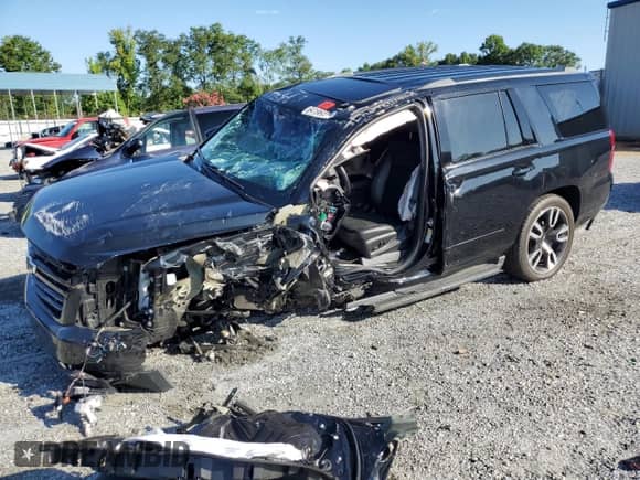 2018 Chevrolet Tahoe Premier with VIN 1GNSKCKJ5JR347709, listed as a Copart auction lot 66494385 with 32,619 mi miles and Salvage title. Bid and sale history available at DreamBid. Image 1.