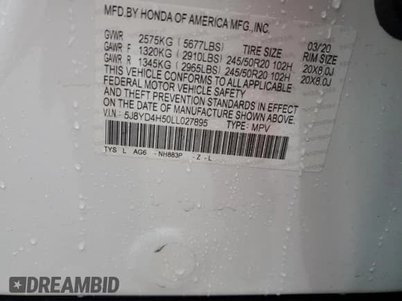 ✅ 2020 Acura MDX Technology • VIN: 5J8YD4H50LL027895 • Lot: 90312725. Wystawiony na Copart z przebiegiem 81 350 mil. Bezpłatny archiwum sprzedaży aukcyjnych z USA i szczegółowy raport historii pojazdu na DreamBid. Zdjęcie 13.