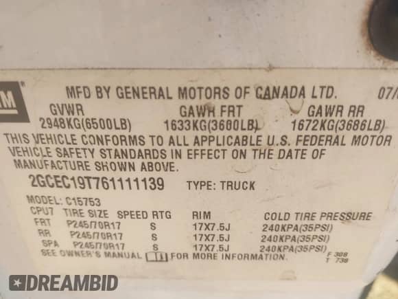 2006 Chevrolet Silverado 1500 LT2 с VIN 2GCEC19T761111139, выставлен на аукционе IAAI как лот 42571721 с пробегом 386 403 миль миль и . История ставок и продаж доступна на DreamBid. Изображение 9.