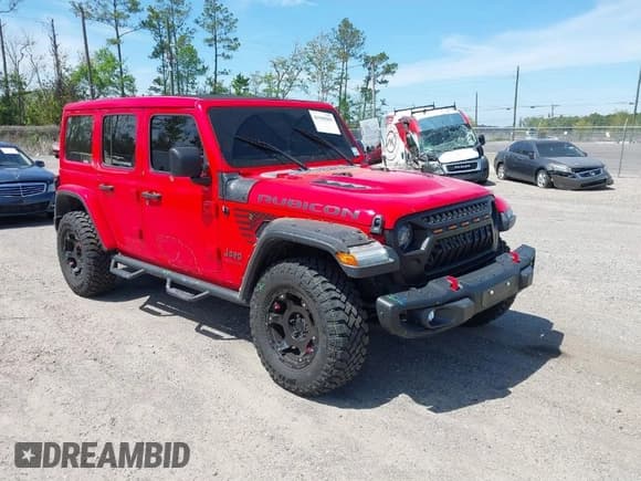 ✅ 2020 Jeep Wrangler Unlimited Rubicon • VIN: 1C4HJXFG9LW106607 • Lot: 41908295. Wystawiony na IAAI z przebiegiem 71 083 mil. Bezpłatny archiwum sprzedaży aukcyjnych z USA i szczegółowy raport historii pojazdu na DreamBid. Zdjęcie 1.