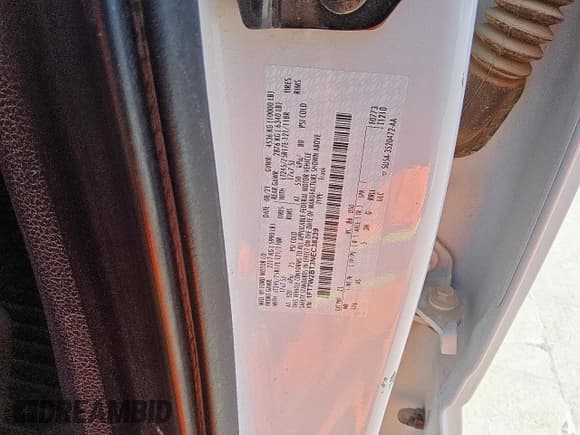 ✅ 2022 Ford F-250 XL • VIN: 1FT7W2BT3NEC38239 • Lot: 61091155. Listed on Copart with 104,967 mi. Free auction sales archive from the USA and detailed vehicle history report at DreamBid. Image 12.