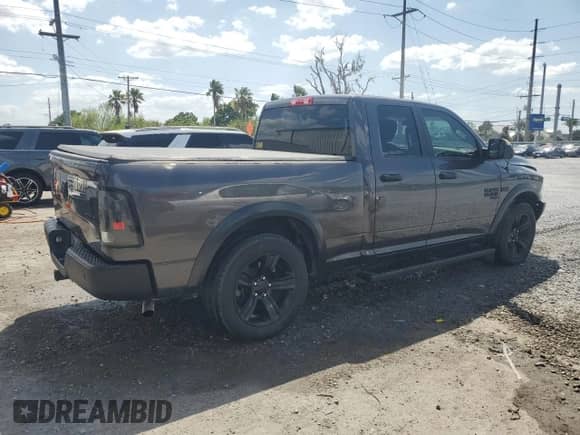 2021 Ram 1500 Warlock z VIN 1C6RR6GGXMS597050, wystawiony jako Copart lot #50567815 z przebiegiem 76 409 mil mil oraz Szkoda całkowita • Salvage title. Historia ofert i sprzedaży dostępna na DreamBid. Obrazek 3.