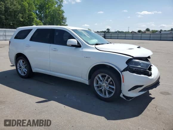 2022 Dodge Durango R/T with VIN 1C4SDHCT4NC224315, listed as a Copart auction lot 55378405 with 50,779 mi miles and Salvage title. Bid and sale history available at DreamBid. Image 4.