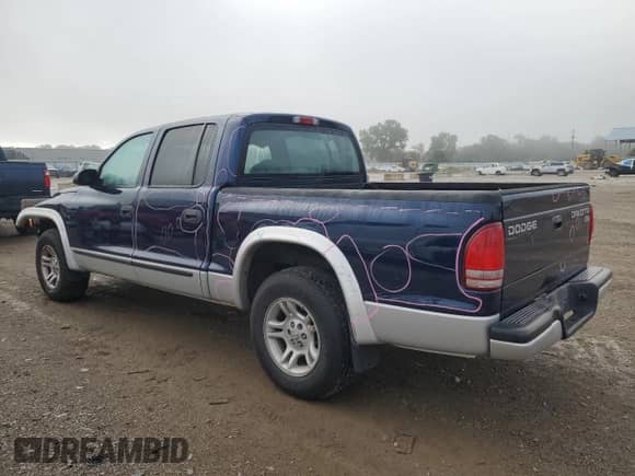 2004 Dodge Dakota SLT z VIN 1D7HL48K34S630621, wystawiony jako Copart lot #80789545 z przebiegiem 141 856 mil mil oraz Szkoda całkowita • Salvage title. Historia ofert i sprzedaży dostępna na DreamBid. Obrazek 2.