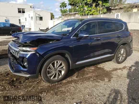2019 Hyundai Santa Fe Ultimate z VIN 5NMS53AD8KH084665, wystawiony jako Copart lot #40177653 z przebiegiem 31 985 mil mil oraz . Historia ofert i sprzedaży dostępna na DreamBid. Obrazek 1.