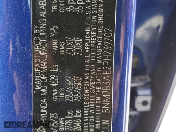 ✅ 2023 Hyundai Tucson SEL • VIN: 5NMJB3AE2PH239702 • Lot: 68246094. Wystawiony na Copart z przebiegiem 3 803 mil. Bezpłatny archiwum sprzedaży aukcyjnych z USA i szczegółowy raport historii pojazdu na DreamBid. Zdjęcie 13.