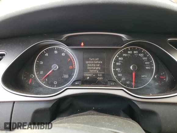 ✅ 2013 Audi A4 Premium • VIN: WAUAFAFL7DN031102 • Lot: 90896205. Listed on Copart with 149,067 mi. Free auction sales archive from the USA and detailed vehicle history report at DreamBid. Image 9.