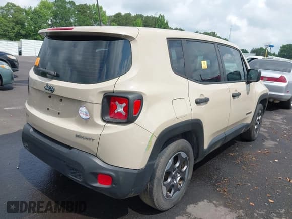 ✅ 2016 Jeep Renegade Sport • VIN: ZACCJAAW0GPC93907 • Лот: 42305425. Опубликован ранее на IAAI с пробегом 80 674 миль. Бесплатный доступ к архиву аукционных продаж из США и подробный отчёт об истории автомобиля на DreamBid. Изображение 4.