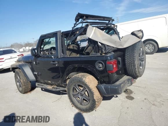 ✅ 2018 Jeep Wrangler Sport S • VIN: 1C4GJXAG3JW151395 • Lot: 46075075. Listed on Copart with Not provided. Free auction sales archive from the USA and detailed vehicle history report at DreamBid. Image 2.