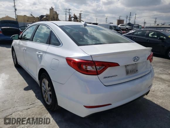 ✅ 2016 Hyundai Sonata SE • VIN: 5NPE24AF4GH375347 • Lot: 43233983. Listed on Copart with 104,159 mi. Free auction sales archive from the USA and detailed vehicle history report at DreamBid. Image 2.