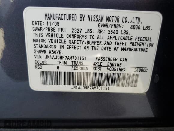 ✅ 2010 Infiniti EX Journey • VIN: JN1AJ0HP7AM701151 • Lot: 50215275. Listed on Copart with 89,732 mi. Free auction sales archive from the USA and detailed vehicle history report at DreamBid. Image 13.