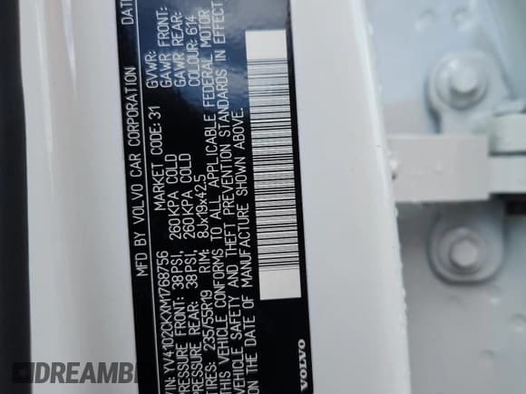 ✅ 2021 Volvo XC90 Momentum • VIN: YV4102CKXM1768756 • Лот: 64090425. Опубликован ранее на Copart с пробегом 65 304 миль. Бесплатный доступ к архиву аукционных продаж из США и подробный отчёт об истории автомобиля на DreamBid. Изображение 14.