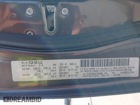 ✅ 2017 Dodge Journey SXT • VIN: 3C4PDDBG4HT540566 • Lot: 43061099. Wystawiony na IAAI z przebiegiem 140 130 mil. Bezpłatny archiwum sprzedaży aukcyjnych z USA i szczegółowy raport historii pojazdu na DreamBid. Zdjęcie 9.