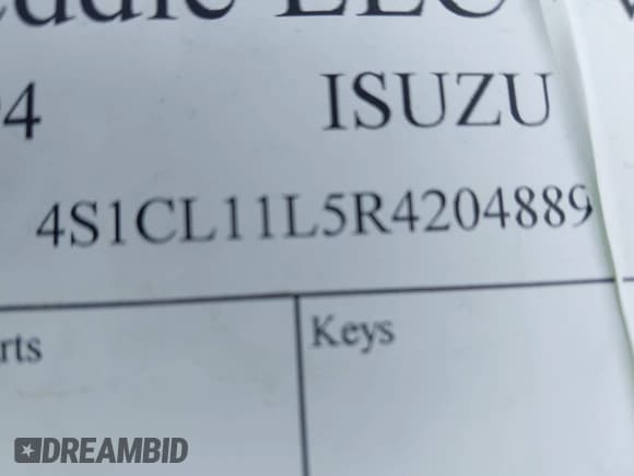 ✅ 1994 Isuzu Pickup S • VIN: 4S1CL11L5R4204889 • Lot: 43272529. Wystawiony na IAAI z przebiegiem 293 705 mil. Bezpłatny archiwum sprzedaży aukcyjnych z USA i szczegółowy raport historii pojazdu na DreamBid. Zdjęcie 9.