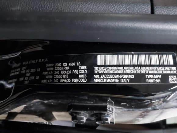 ✅ 2017 Jeep Renegade Limited • VIN: ZACCJBDB4HPG64163 • Лот: 41661972. Опубликован ранее на IAAI с пробегом 68 335 миль. Бесплатный доступ к архиву аукционных продаж из США и подробный отчёт об истории автомобиля на DreamBid. Изображение 9.