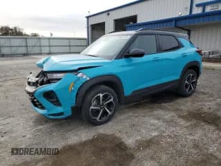 ✅ 2021 Chevrolet TrailBlazer RS • VIN: KL79MUSL7MB121710 • Лот: 91641135. Опубликован ранее на Copart с пробегом 53 698 миль. Бесплатный доступ к архиву аукционных продаж из США и подробный отчёт об истории автомобиля на DreamBid. Изображение 1.