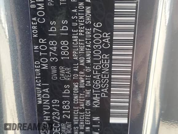 2020 Hyundai Veloster Premium с VIN KMHTG6AF6LU030076, выставлен на аукционе Copart как лот 48789745 с пробегом 92 848 миль миль и Списание • Salvage title. История ставок и продаж доступна на DreamBid. Изображение 13.