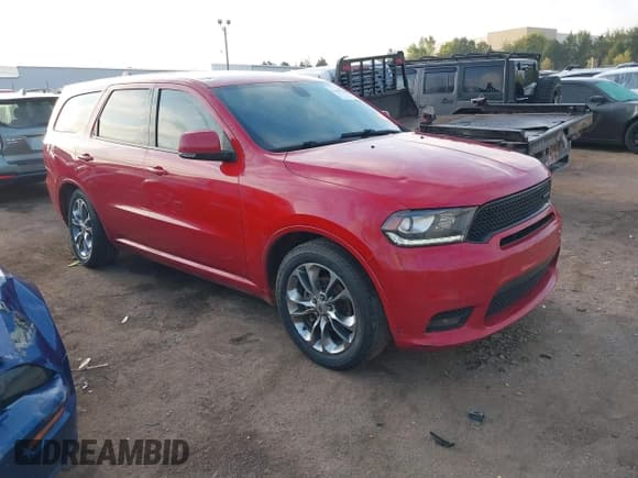 ✅ 2019 Dodge Durango GT Plus • VIN: 1C4RDHDG2KC684472 • Лот: 43406744. Опубликован ранее на IAAI с пробегом 160 796 миль. Бесплатный доступ к архиву аукционных продаж из США и подробный отчёт об истории автомобиля на DreamBid. Изображение 1.