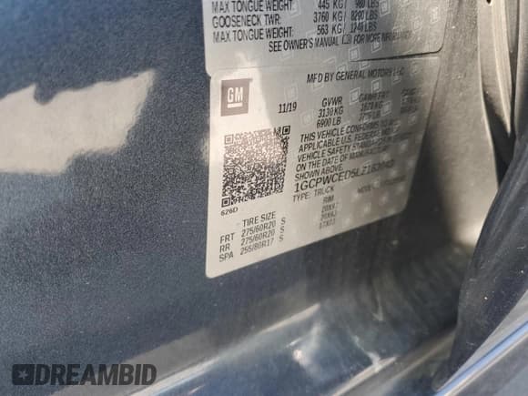 ✅ 2020 Chevrolet Silverado 1500 LT • VIN: 1GCPWCED5LZ163043 • Lot: 75322074. Wystawiony na Copart z przebiegiem Nie podano. Bezpłatny archiwum sprzedaży aukcyjnych z USA i szczegółowy raport historii pojazdu na DreamBid. Zdjęcie 12.