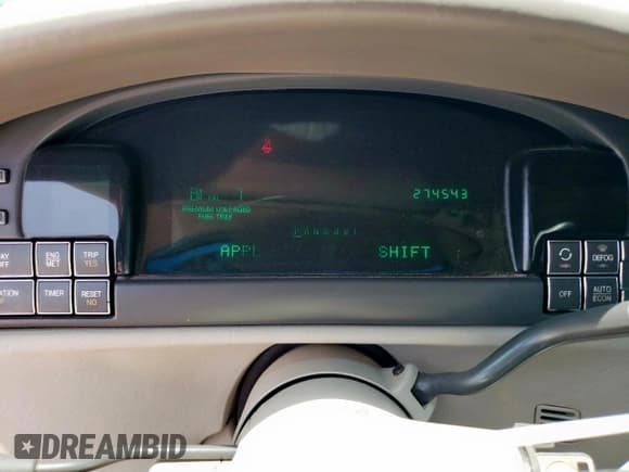 ✅ 1999 Cadillac DeVille • VIN: 1G6KD54Y7XU786850 • Lot: 57855295. Wystawiony na Copart z przebiegiem 274 543 mil. Bezpłatny archiwum sprzedaży aukcyjnych z USA i szczegółowy raport historii pojazdu na DreamBid. Zdjęcie 9.