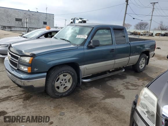 ✅ 2006 Chevrolet Silverado 1500 LT1 • VIN: 1GCEC19T96Z166022 • Лот: 51157725. Опубликован ранее на Copart с пробегом 85 851 миль. Бесплатный доступ к архиву аукционных продаж из США и подробный отчёт об истории автомобиля на DreamBid. Изображение 1.