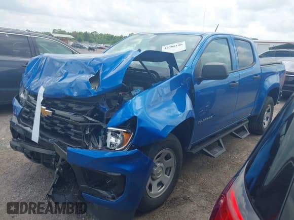 ✅ 2022 Chevrolet Colorado 2WD Work Truck • VIN: 1GCGSBEA1N1302338 • Лот: 42388100. Опубликован ранее на IAAI с пробегом 34 422 миль. Бесплатный доступ к архиву аукционных продаж из США и подробный отчёт об истории автомобиля на DreamBid. Изображение 2.