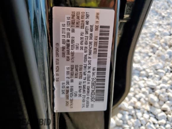 ✅ 2018 Mazda CX-5 Grand Touring • VIN: JM3KFBDM4J0385216 • Lot: 71824095. Listed on Copart with 93,820 mi. Free auction sales archive from the USA and detailed vehicle history report at DreamBid. Image 14.